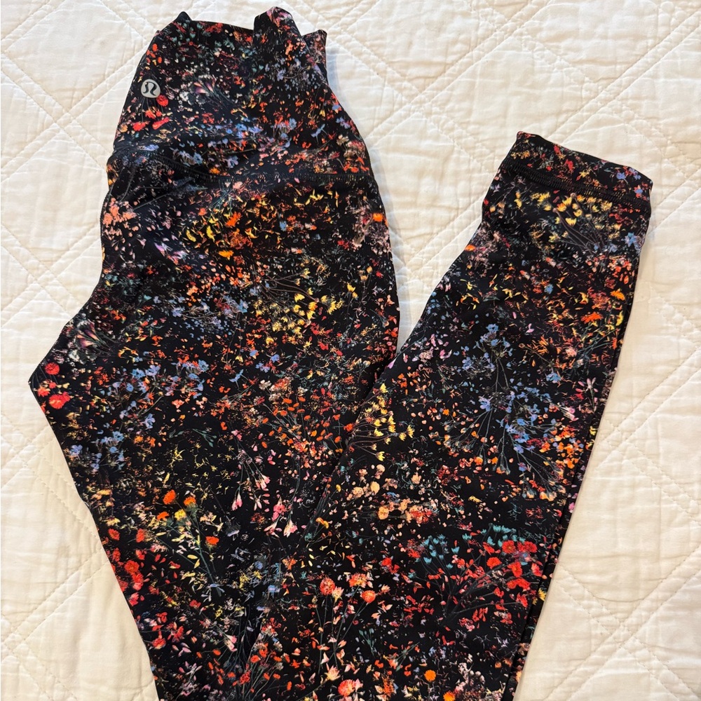 Lululemon Athletica Multicolor Floral Leggings